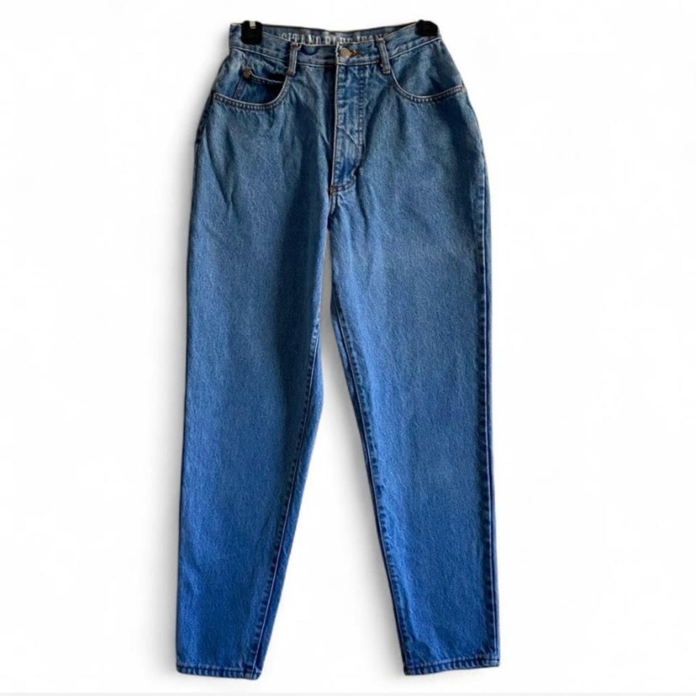 Vintage Gitano High Waisted Mom Jeans Size 10 90s Straight Leg Blue Denim